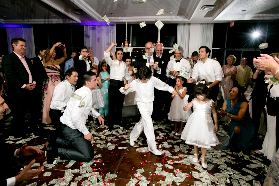 Greek wedding reception and dancing