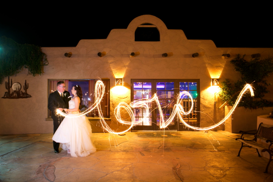 Couple at Oasis at Wild Horse Ranch will be at the bridal show